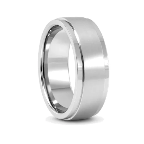Titanium 8mm Mens Wedding Ring
