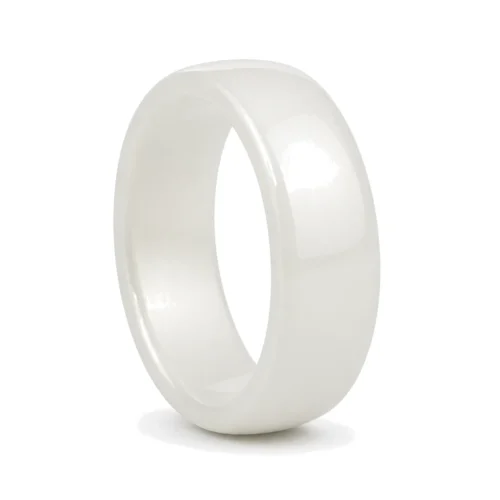 White 7mm Ceramic Ring
