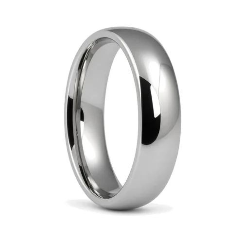 High Polished 6mm Mens Tungsten Wedding Ring