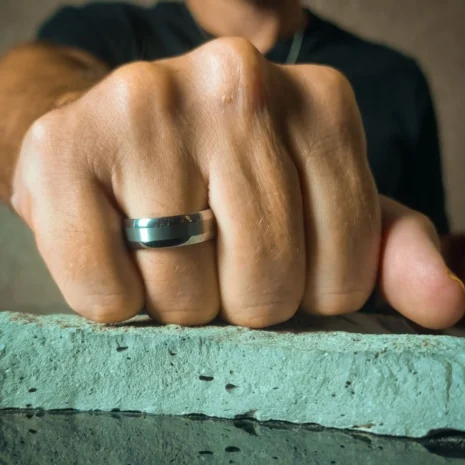 FTR-018-Tungsten-Mens-Ring Satin Centreline Mens 7mm Tungsten Ring