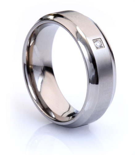 Mens titanium rings wedding