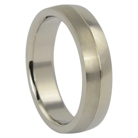 ITR-060-Titanium-Dual-Tone-Mens-Ring-video Titanium Dual Tone 6mm Mens Ring