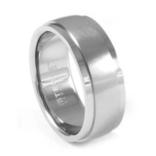 Titanium 8mm Mens Wedding Ring