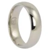 Titanium Polished Mens 6mm Wedding Band