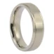 Titanium Raised Centreline Mens 6mm Wedding Ring
