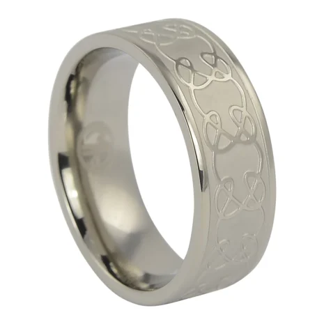 ITR-074-Celtic-Mens-Titanium-Ring-video Celtic Mens Titanium 8mm Ring