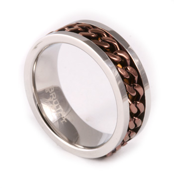 Gold Chain Stainless Steel Ring