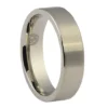Titanium Satin Finish Mens 6mm Wedding Ring