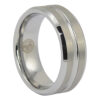 FTR-034-Brushed-Tungsten-Ring-with-Polished-Centerline-video