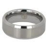 Brushed 8mm Mens Tungsten Ring