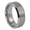 Brushed 8mm Mens Tungsten Ring