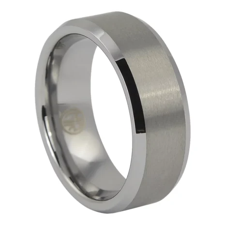FTR-036-Brushed-8mm-Mens-Tungsten-Ring-video Brushed 8mm Mens Tungsten Ring