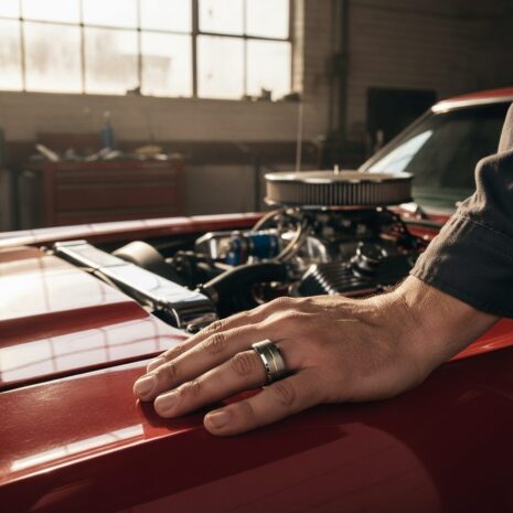 FTR-039-Tungsten-Wedding-Ring-with-Gold-Mechanic FTR-039-Tungsten-Wedding-Ring-with-Gold-Mechanic