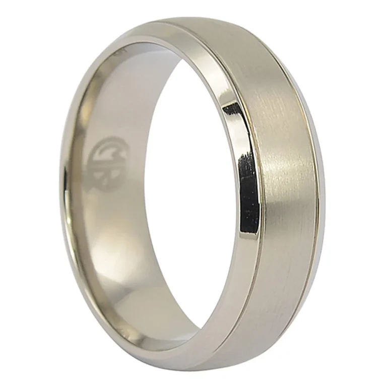 Titanium 7mm Mens Wedding Ring