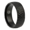 Textured Black 7mm Titanium Ring