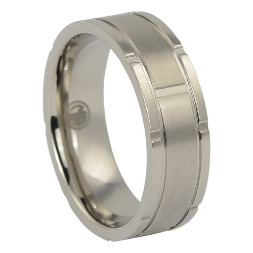 Titanium Ring with Unique Edge