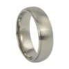 Titanium 7mm Mens Dome Wedding Ring