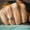 Titanium 7mm Ring with Tapered Edge