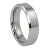 Polished Flat 6mm Tungsten Wedding Ring