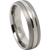 Slimmer Two-Tone 6mm Titanium Ring