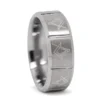Satin Finish Freemason Masonic 8mm Tungsten Ring