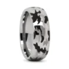 8mm Rounded "Camo" Tungsten Ring