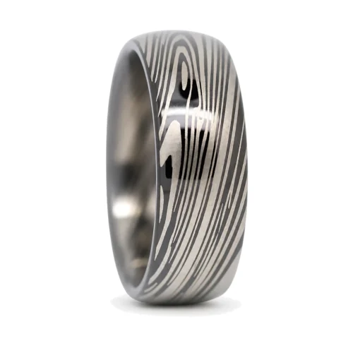Unique "Nebula" 8mm Tungsten Ring