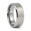 Tungsten 8mm Mens Ring With Celtic Pattern