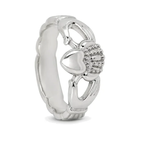Mens Traditional Claddagh 7mm Ring