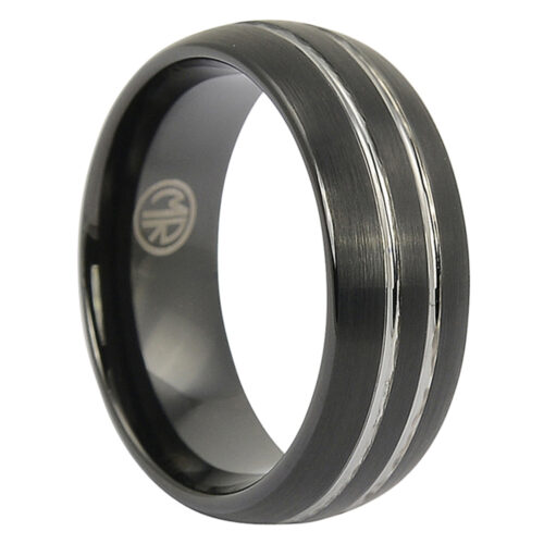 ftr-062-black-brushed-tungsten-ring-with-twin-grooves