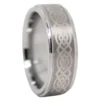 Satin Finish Celtic 8mm Tungsten Ring
