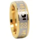 Tungsten And Gold Claddagh 8mm Ring