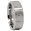 Satin Finish Freemason Masonic 8mm Tungsten Ring