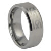 Tungsten Mens Ring With Celtic Pattern