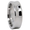 FTR-079-CONCAVE 7MM POLISHED TUNGSTEN MENS WEDDING RING-video