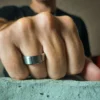 Brushed Tungsten 8mm Mens Wedding Ring