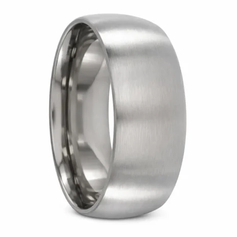 CTIBR8 - Custom Wide Brushed Titanium Ring Custom wide brushed titanium ring