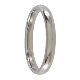 3mm Titanium Mens Ring