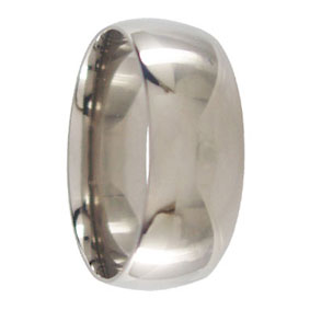 8mm Titanium Mens Wedding Ring