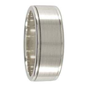 8mm White Gold Wedding Ring