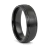Satin Ceramic 7mm Mens Wedding Ring
