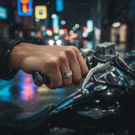 ITR-084-Titanium-Mens-Ring-with-Rope-Edges-Motorcycle-Rider ITR-084-Titanium-Mens-Ring-with-Rope-Edges-Motorcycle-Rider