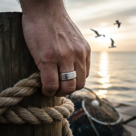 ITR-086-Titanium-Ring-with-Polished-Edges-Fisherman-_-Dock-Worker ITR-086-Titanium-Ring-with-Polished-Edges-Fisherman-_-Dock-Worker