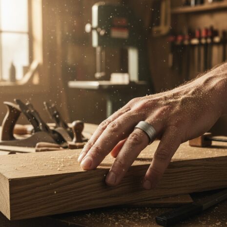 ITR-091-Dark-Matte-Finish-Twin-Groove-Titanium-Ring-Carpenter ITR-091-Dark-Matte-Finish-Twin-Groove-Titanium-Ring-Carpenter