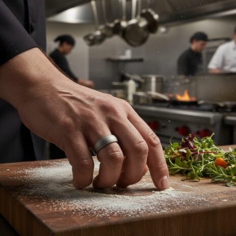 ITR-094-Dark-Matte-Finish-Titanium-Dome-Mens-Ring-1-Chef ITR-094-Dark-Matte-Finish-Titanium-Dome-Mens-Ring-1-Chef