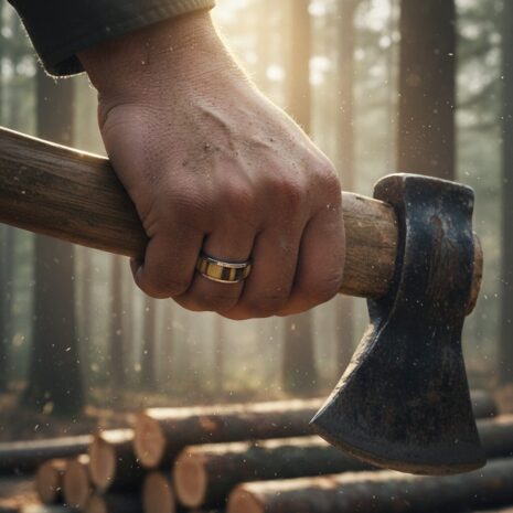 ITR-103-Titanium-Dome-Mens-Ring-with-Hawaiian-Koa-Wood-Centerpiece-1-Lumberjack-_-Woodsman ITR-103-Titanium-Dome-Mens-Ring-with-Hawaiian-Koa-Wood-Centerpiece-1-Lumberjack-_-Woodsman