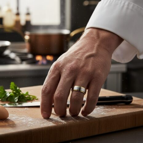 ITR-106-Polished-Titanium-Mens-Ring-with-Gold-Edge-1-Chef ITR-106-Polished-Titanium-Mens-Ring-with-Gold-Edge-1-Chef