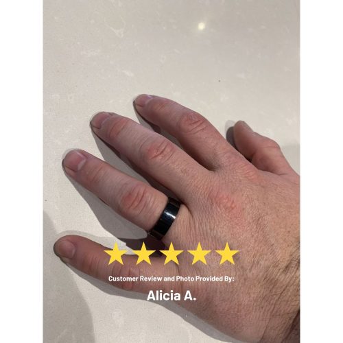 Mens Black Wedding Ring