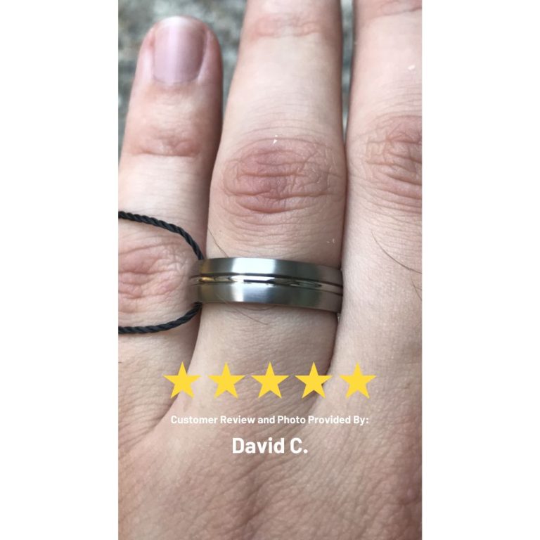Titanium Mens Wedding Ring