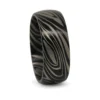 Wide Black Nebula Titaniumn 9mm Mens Ring